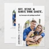 Foto op maat Mijn mensen gaan trouwen Save The Date (Voorkant / Achterkant)