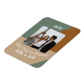 Foto op maat Onze reis naar Frankrijk Souvenir Magneet (Linkerzijde)