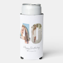 Foto op maat voor 40ste verjaardag seltzer blikjeskoeler