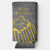 Foto op mannen voor 30 jaar seltzer blikjeskoeler (Achterkant)