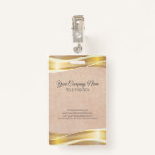 Foto op Roos mist achtergrond Badge (Achterkant met clip)