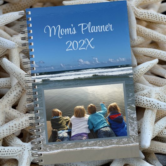 Foto op voorzijde Aangepaste gezingsplanner Oceaan Planner