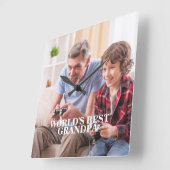 Foto Opa / Iedereen Wandklok (Hoek)