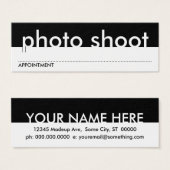 foto-opname-afspeelkaart mini visitekaartjes (Voorkant /achterkant)