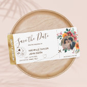 Foto Opslaan datum instapkaart Wereldkaart Kaart