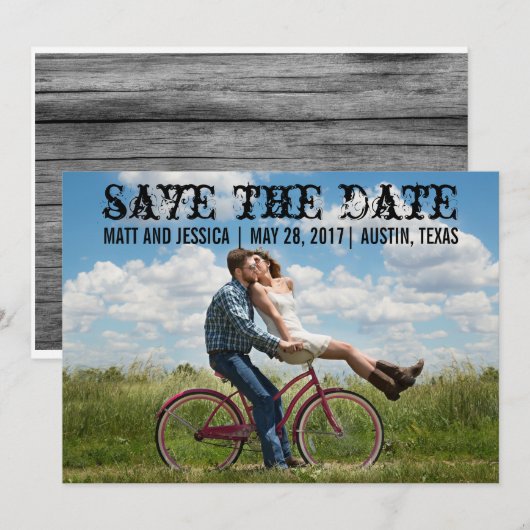 Foto Opslaan Datum Kaart (Voorkant / Achterkant)