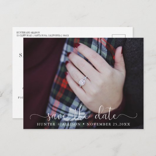 Foto Opslaan Datum Kaart (Voorkant / Achterkant)