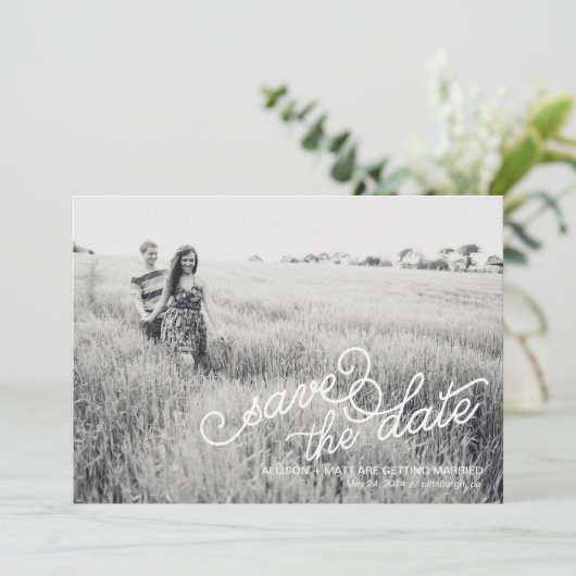 Foto Opslaan Datum Kaart (Staand voorkant)