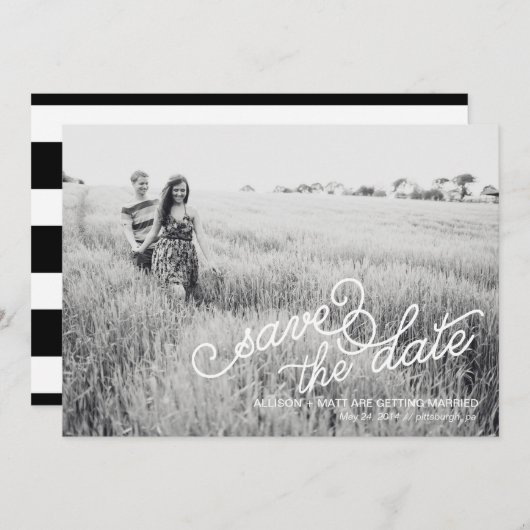 Foto Opslaan Datum Kaart (Voorkant / Achterkant)