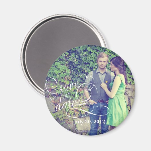 Foto Opslaan Datum Magnet (Voorkant / Achterkant)