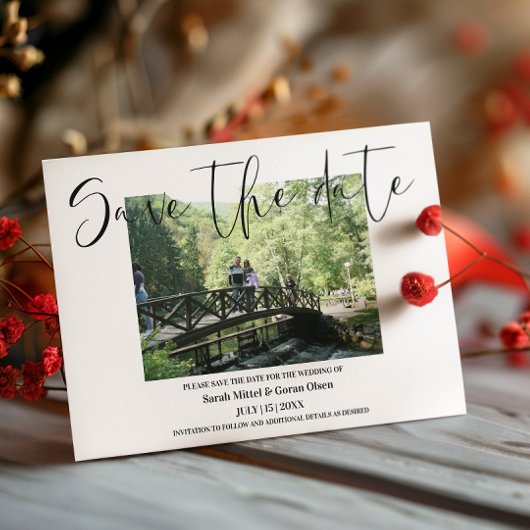 Foto Opslaan datumuitnodiging Kaart