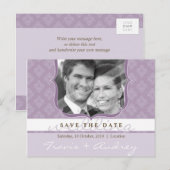 FOTO OPSLAAN DE DATUM :: pictureframe elegantie 2 Briefkaart (Voorkant / Achterkant)