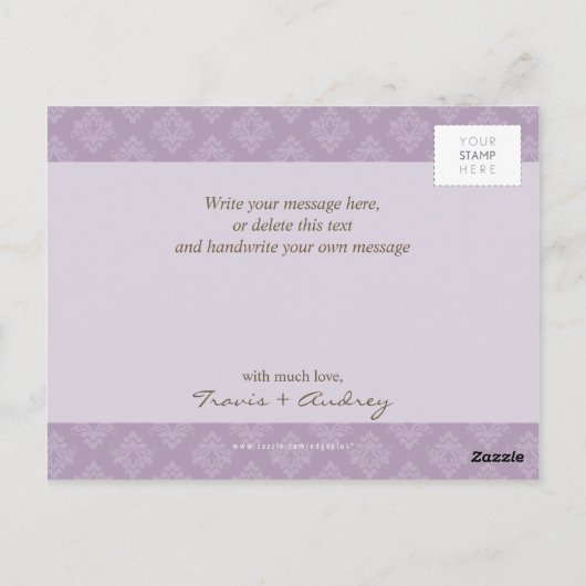 FOTO OPSLAAN DE DATUM :: pictureframe elegantie 2 Briefkaart (Achterkant)