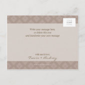 FOTO OPSLAAN DE DATUM :: pictureframe elegantie 4 Aankondigingskaart (Achterkant)