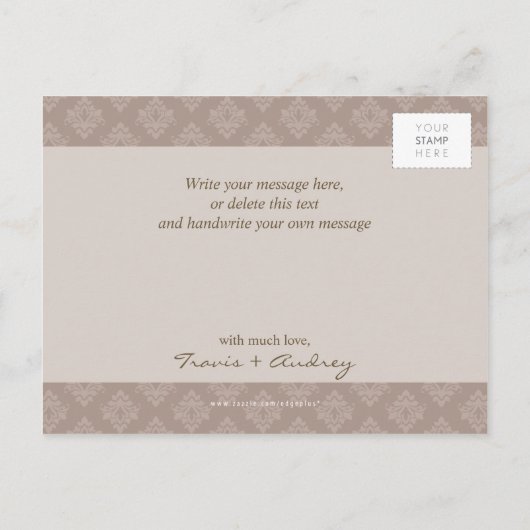 FOTO OPSLAAN DE DATUM :: pictureframe elegantie 4 Aankondigingskaart (Achterkant)