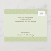 FOTO OPSLAAN DE DATUM :: pictureframe elegantie 5 Aankondigingskaart (Achterkant)