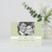 FOTO OPSLAAN DE DATUM :: pictureframe elegantie 5 Aankondigingskaart (Staand voorkant)