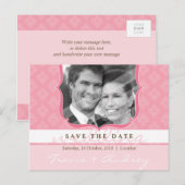 FOTO OPSLAAN DE DATUM :: pictureframe elegantie 6 Aankondigingskaart (Voorkant / Achterkant)