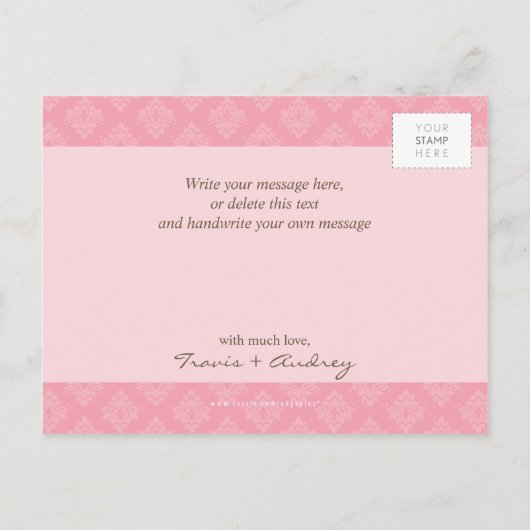 FOTO OPSLAAN DE DATUM :: pictureframe elegantie 6 Aankondigingskaart (Achterkant)