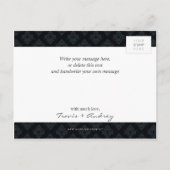 FOTO OPSLAAN DE DATUM :: pictureframe elegantie 8 Aankondigingskaart (Achterkant)