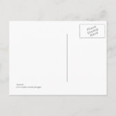 Foto opslaan de datum zomer strand bruiloft Briefk Aankondigingskaart (Achterkant)