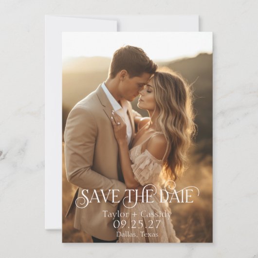 Foto opslaan van de datum aankondiging (Voorkant)