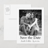 Foto opslaan van de datum briefkaart (Voorkant / Achterkant)