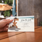 Foto Opslaan van de datum Eenvoudige kalligrafie S Save The Date