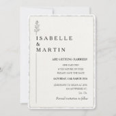 Foto Opslaan van de datum QR-code Deckled Edge Wed Kaart (Voorkant)