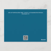 Foto opslaan van de datumkaart elegant modern 3 pi briefkaart (Achterkant)