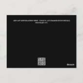 Foto opslaan van de datumkaart elegante moderne 3  briefkaart (Achterkant)