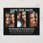 Foto opslaan van de datumkaart elegante moderne 3  briefkaart (Voorkant)