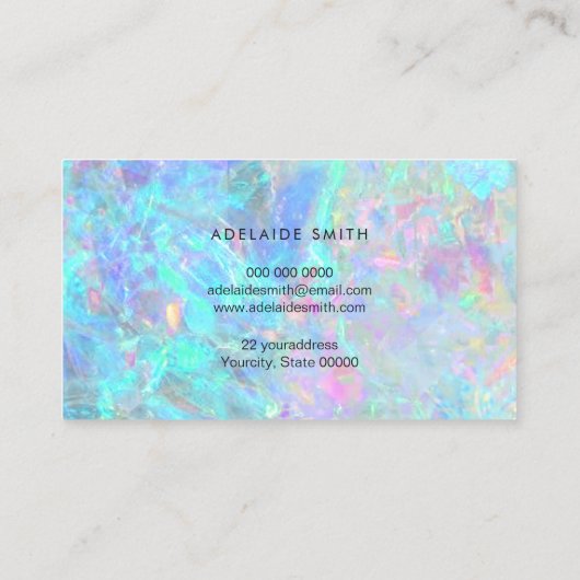 foto optische textuur visitekaartje (Achterkant)