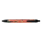 Foto Oranje Daisy Flower Pen (Achterkant)