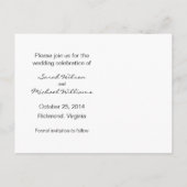 Foto Oranje Save the Date Briefkaart 2 (Achterkant)