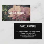 Foto, Orchid, retro Visitekaartje (Voorkant / Achterkant)