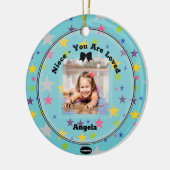 Foto Ornament Aqua met Sterren HAMbWG (Links)