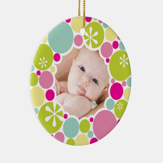 FOTO ORNAMENT:: Bauble krans 1 Keramisch Ornament (Rechts)