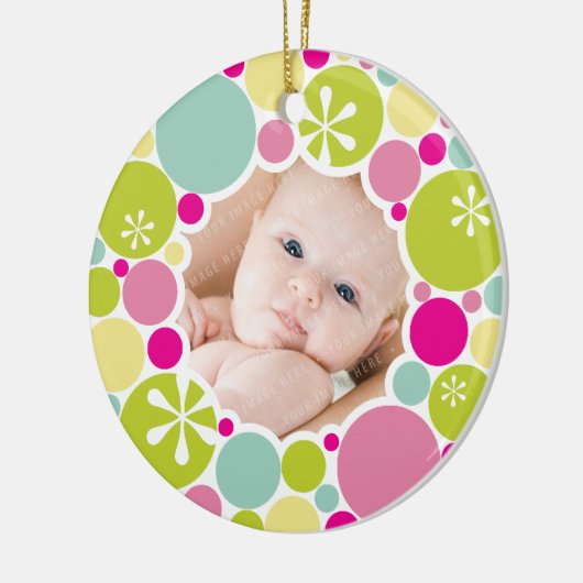 FOTO ORNAMENT:: Bauble krans 1 Keramisch Ornament (Links)