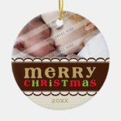 FOTO ORNAMENT:: candyfloss Keramisch Ornament (Voorkant)