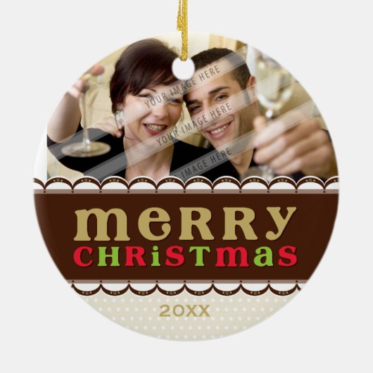 FOTO ORNAMENT:: candyfloss Keramisch Ornament (Achterkant)