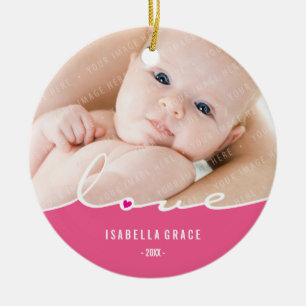 FOTO ORNAMENT:: liefde delen 1 Keramisch Ornament