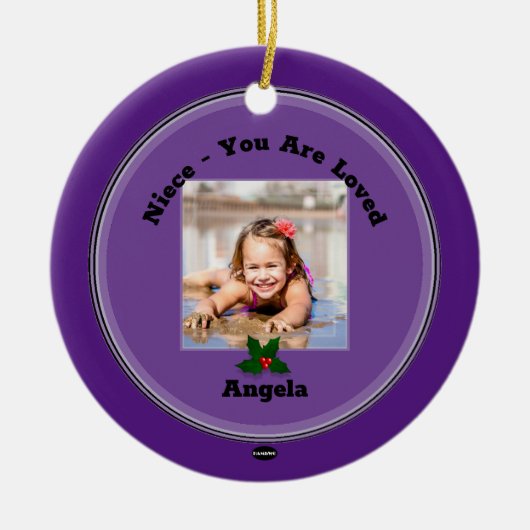 Foto Ornament met Mistletoe HAMbWG (Voorkant)
