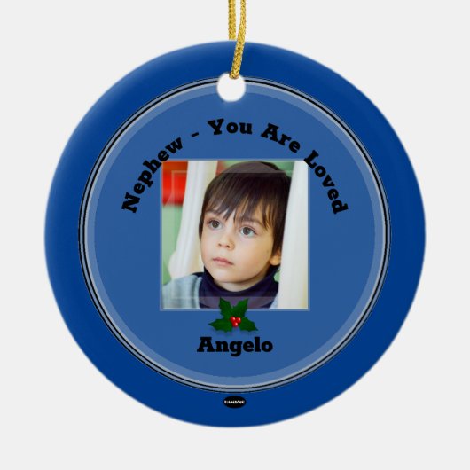 Foto Ornament met Mistletoe HAMbWG (Voorkant)