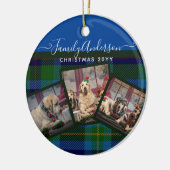 FOTO ORNAMENT - Miller TARTAN Blue Kerstcadeau (Links)
