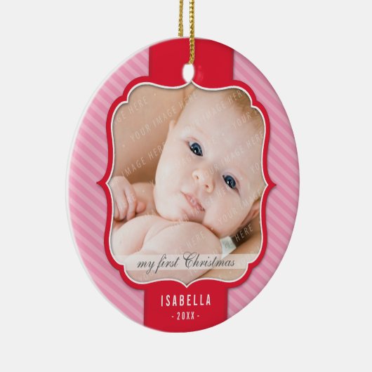 FOTO ORNAMENT:: revers ontwerp 1 Keramisch Ornament (Rechts)