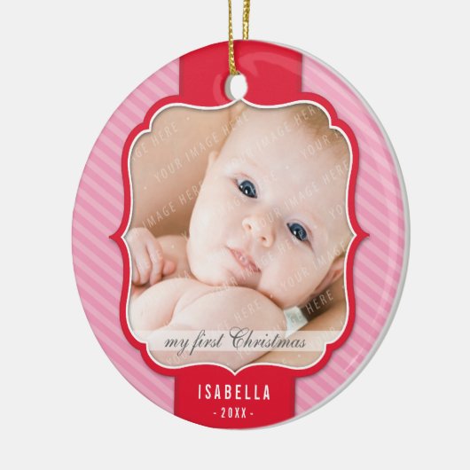 FOTO ORNAMENT:: revers ontwerp 1 Keramisch Ornament (Links)