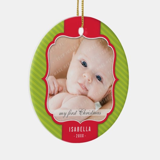 FOTO ORNAMENT:: revers ontwerp 2 Keramisch Ornament (Rechts)