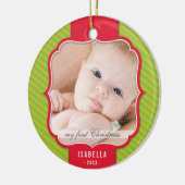 FOTO ORNAMENT:: revers ontwerp 2 Keramisch Ornament (Links)