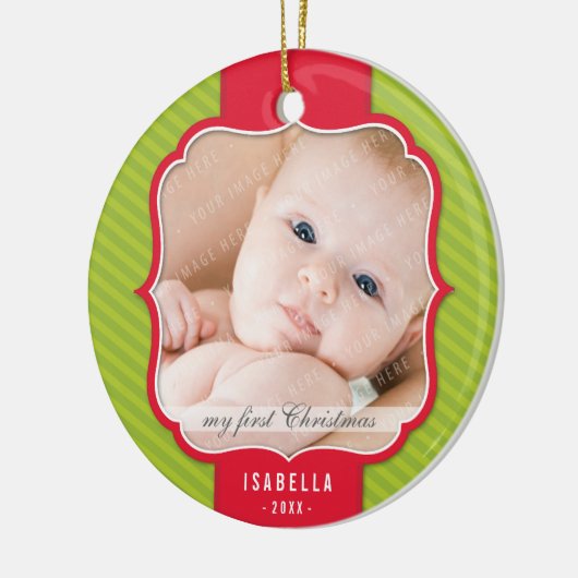 FOTO ORNAMENT:: revers ontwerp 2 Keramisch Ornament (Links)